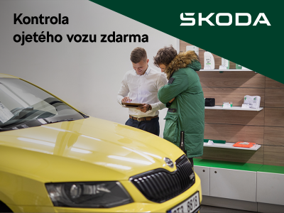 Kontrola vozu Škoda zdarma a bez závazků
